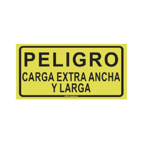 Señalizacion - Pendón Carga larga y ancha 50 x 60